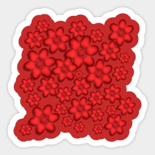 Floret (Red) Sticker